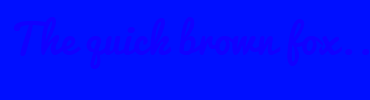 Image with Font Color 1000FF and Background Color 000FFF